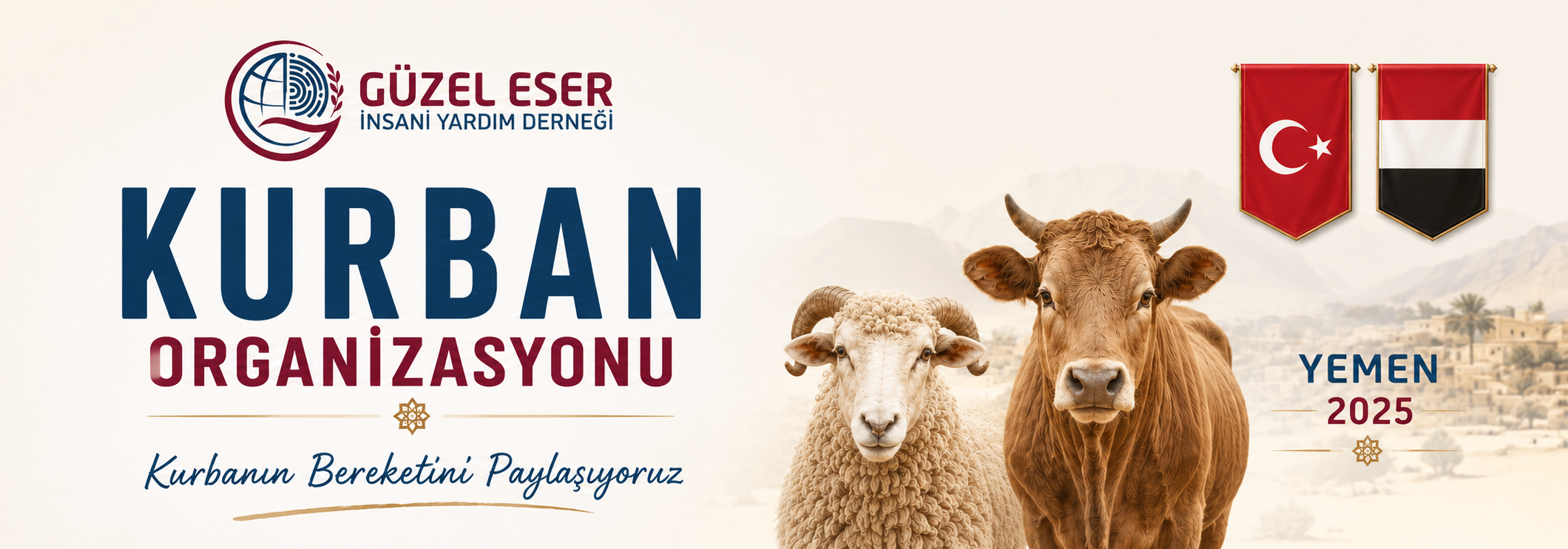 Güzel Eser İnsani Yardım kurban organizasyonu kapak görseli